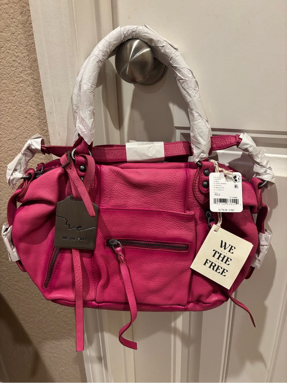Free People We The Free Baby Emerson Tote Bag | Very Berry NWT